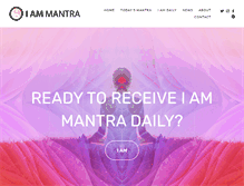 Tablet Screenshot of iammantra.com